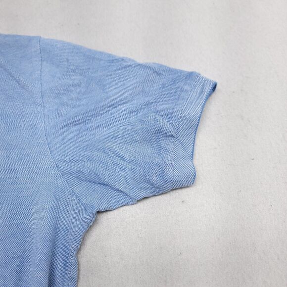 IZOD Casual Collared Short Sleeve Polo Shirt Adult Mens Size Large L Blue - Picture 5 of 10